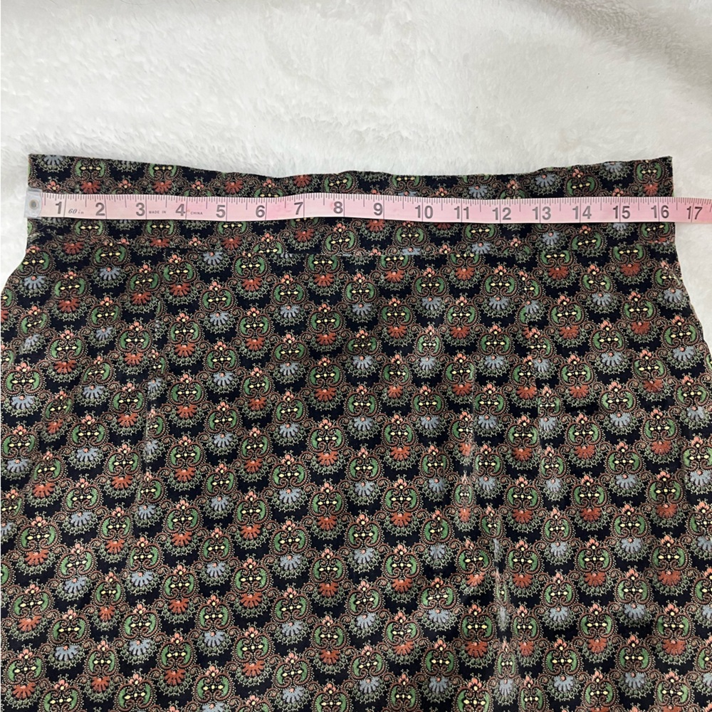 Vintage Paisley Maxi Skirt Vintage Size 18 Modern size 12 - Picture 6 of 6